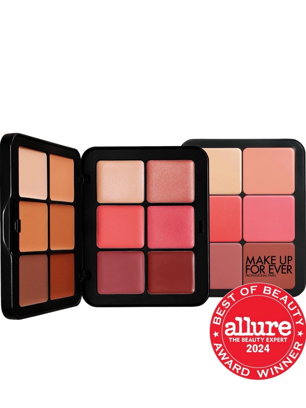 Makeup Forever Multi-Use Cheek & Lip Palette — Pink, Coral, Peach, Rose